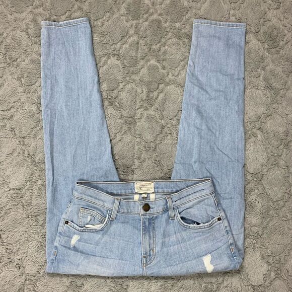 Current Elliott Straight Leg Light Wash Jeans - Picture 3 of 6